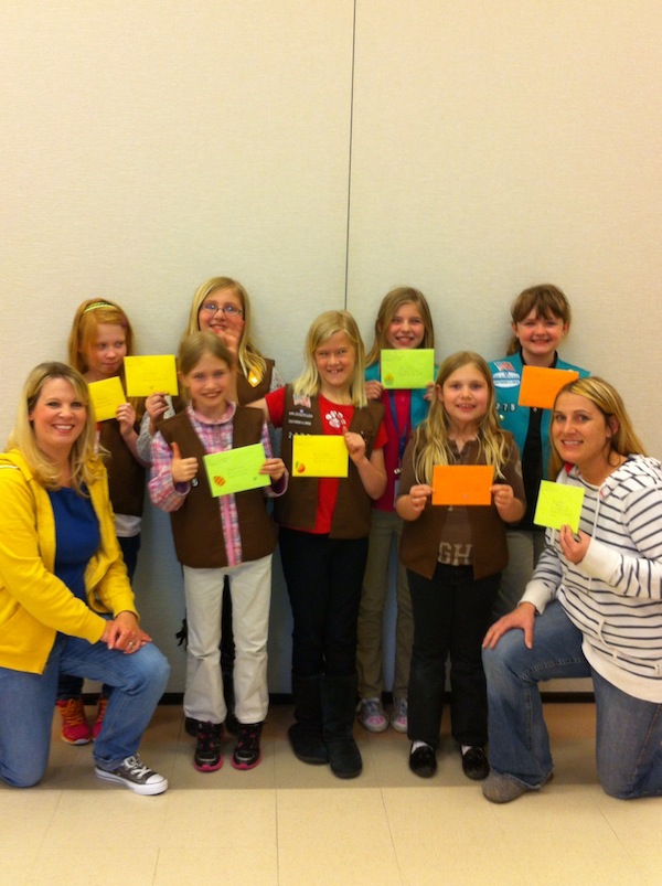 Postcard project girl scout